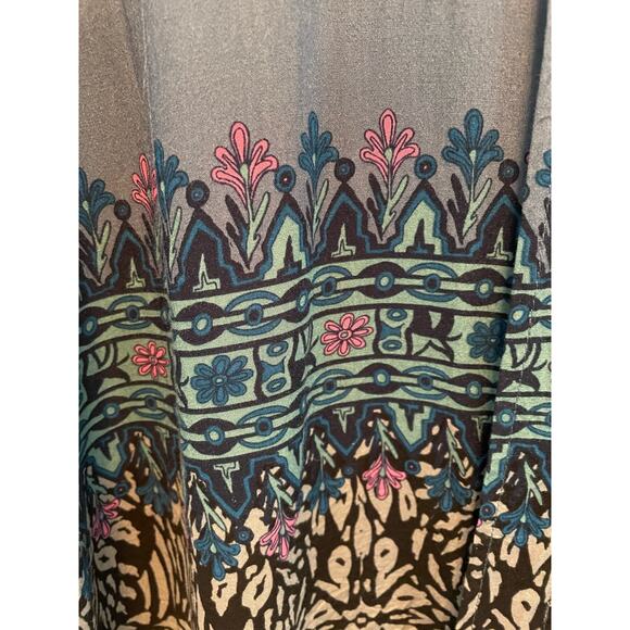 Plenty by Tracy Reese Bohemian Blue Lightweight Tunic size Medium - Picture 4 of 9
